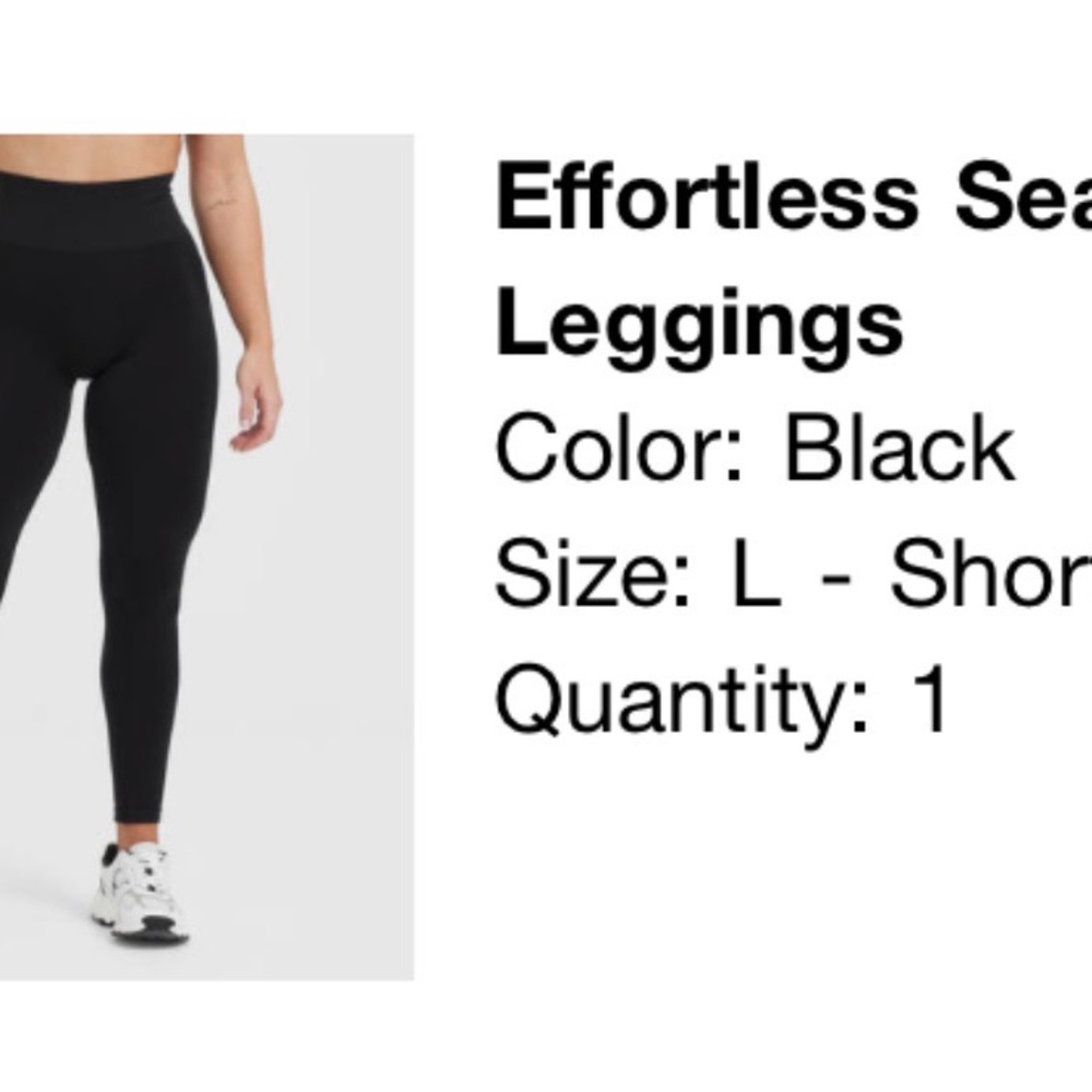 Oner Active Effortless Seamless Black Leggings